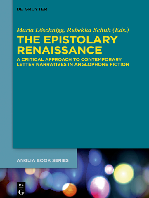 Cover image for The Epistolary Renaissance